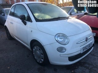 Location: Nottingham - 2012 FIAT 500 POP 3 Door Hatchback REG: SV12OLK, Keys: No, MOT Expiry date: 09/12/2022, 1242 Petrol, 5 Speed Manual Petrol, Former Keepers: 6