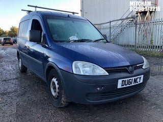 Location: Mitcham - 2011 VAUXHALL COMBO 1700 ECOFLEX Car Derived Van REG: DU61NCY, Keys: No, MOT Expiry date: 02/05/2024, 1248 Diesel, 5 Speed Manual Diesel, Former Keepers: 6