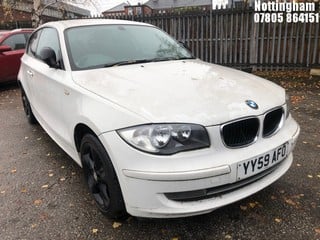 Location: Nottingham - 2009 BMW 116I SPORT 3 Door Hatchback REG: YY59AFO, Keys: No, MOT Expiry date: 30/03/2024, 1995 Petrol, 6 Speed Manual Petrol, Former Keepers: 11