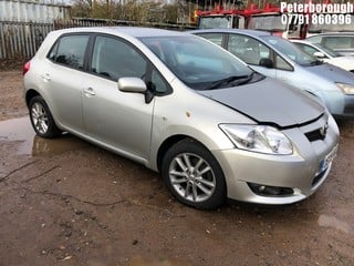 Location: Peterborough - 2009 TOYOTA AURIS TR VALVEMATIC 5 Door Hatchback REG: DE09WGC, Keys: No, MOT Expiry date: 09/07/2024, 1598 Petrol, 6 Speed Manual Petrol, Former Keepers: 7