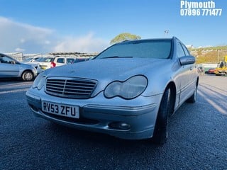 Location: Plymouth - 2003 MERCEDES C200 KOMP. ELEGANCE SE A Estate REG: RV53ZFU, Keys: No, MOT Expiry date: 08/11/2023, 1796 Petrol, 5 Speed Auto Petrol, Former Keepers: 6