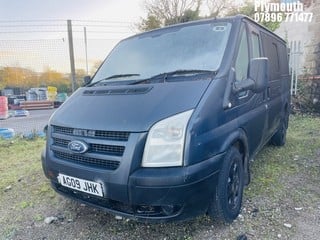 Location: Plymouth - 2009 FORD TRANSIT 85 T280S FWD Panel Van REG: AG09JHK, Keys: No, MOT Expiry date: 12/07/2024, 2198 Diesel, 5 Speed Manual Diesel, Former Keepers: 8