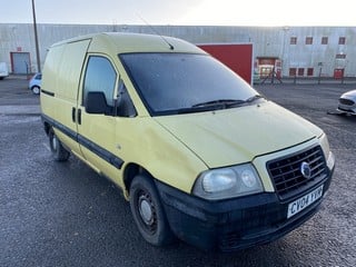 Location: South Wales - 2004 FIAT SCUDO D Panel Van REG: CV04YVM, Keys: No, MOT Expiry date: 10/05/2024, 1867 Diesel, 5 Speed Manual Diesel, Former Keepers: 3