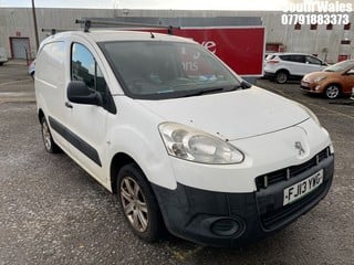 Location: South Wales - 2013 PEUGEOT PARTNER 850 PROFESSION L1 Panel Van REG: FJ13YWG, Keys: No, MOT Expiry date: 05/06/2024, 1560 Diesel, 5 Speed Manual Diesel, Former Keepers: 8