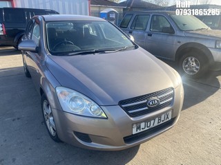 Location: Hull - 2007 KIA CEE'D SR 5 Door Hatchback REG: MJ07BJX, Keys: No, MOT Expiry date: 10/02/2024, 1591 Petrol, 5 Speed Manual Petrol, Former Keepers: 4