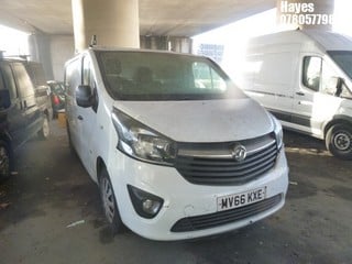 Location: HAYES / HEATHROW - 2016 VAUXHALL VIVARO 2700 SPT BT CDTI E PANEL VAN REG: MV66KXE, 1598cc DIESEL, 6 SPEED MANUAL DIESEL, Former Keepers: 3, Keys: No, MOT: Expiry date12/04/2025