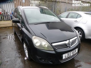 Location:  Hayes - 2012 VAUXHALL ZAFIRA DESIGN NAV MPV REG: LO12VUY, Keys: No, MOT Expiry date: 04/09/2024, 1598 Petrol, 5 Speed Manual Petrol, Former Keepers: 5