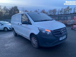 Location: Manchester - 2018 MERCEDES-BENZ VITO 111 CDI Panel Van REG: YC68RVK, 1598 Diesel, 6 Speed Manual Diesel, Former Keepers: 3, Keys: No, MOT Expiry date: 06/12/2024