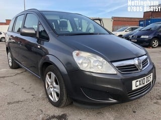 Location: Nottingham - 2010 VAUXHALL ZAFIRA EXCLUSIV MPV REG: CX10OCF, 1598cc PETROL, 5 SPEED MANUAL PETROL, Former Keepers: 1, Keys: Yes, MOT Expiry date: 02/06/2025