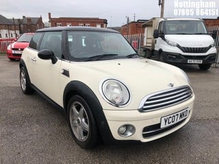 Location: Nottingham - 2007 MINI COOPER D 3 DOOR HATCHBACK REG: YC07MKO, 1560cc DIESEL, 6 SPEED MANUAL DIESEL, Former Keepers: 2, Keys: Yes, MOT Expiry date: 24/07/2025