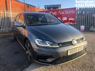 Location: Nottingham - 2019  VOLKSWAGEN  GOLF R TSI 4MOTION S-A  5 Door Hatchback  REG: VE69XZO, 1984cc Petrol , 7 Speed S-Auto Petrol , Former Keepers: 1, Keys: Yes, MOT Expiry date: 03/01/2025