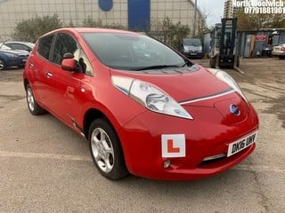 Location: North Woolwich - 2016 NISSAN LEAF ACENTA 30KWH 5 Door Hatchback REG: DK16UNV, Keys: No, MOT Expiry date: 26/06/2025, 0 Electric, 1 Speed Auto Electric, Former Keepers: 4