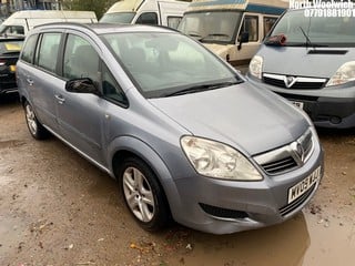 Location: North Woolwich - 2009 VAUXHALL ZAFIRA EXCLUSIV MPV REG: MV09WJJ, Keys: No, MOT Expiry date: 16/06/2024, 1598 Petrol, 5 Speed Manual Petrol, Former Keepers: 4