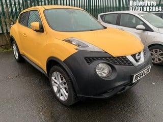 Location: BELVEDERE - 2015 NISSAN JUKE ACENTA DIG-T 	 5 DOOR HATCHBACK REG: RF64LSY, 1197cc PETROL, 5 SPEED MANUAL PETROL, Former Keepers: 4, Keys: No, MOT: Expiry date17/03/2025