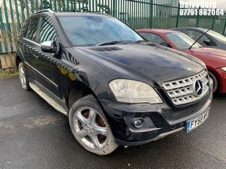 Location: BELVEDERE - 2009 MERCEDES ML 280 CDI SPORT AUTO 	 ESTATE REG: FY58WMT, 2987cc DIESEL, 7 SPEED AUTO DIESEL, Former Keepers: 4, Keys: No, MOT: Expiry date17.02.2024