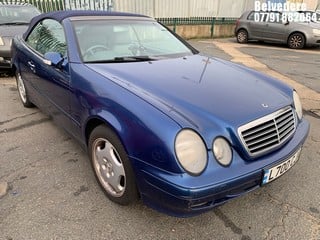 Location: BELVEDERE - 2001 MERCEDES CLK 200 ELEGANCE KOMP AUT 	 CONVERTIBLE REG: L700CJA, 1998cc PETROL, 5 SPEED AUTO PETROL, Former Keepers: 6, Keys: No, MOT: Expiry date08/09/2025