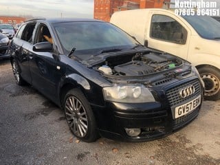 NOTE: ATF Registered Buyers ONLY - Location: Nottingham - 2007 AUDI A3 SE TDI 5 Door Hatchback REG: GV57EBM, Keys: No, 1896 Diesel, 5 Speed Manual Diesel, Former Keepers: 4