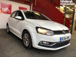 Location: Edinburgh - 2014  VOLKSWAGEN  POLO SE 	 5 Door Hatchback 	 REG: SC64VPR, 999cc Petrol , 5 Speed Manual Petrol 	, Former Keepers: 2, Keys: Yes, MOT Expiry date: 23/01/2025