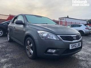 Location: Edinburgh - 2012 KIA CEED 2 CRDI 5 Door Hatchback REG: SV12JDO, Keys: No, MOT Expiry date: 13/07/2024, 1582 Diesel, 6 Speed Manual Diesel, Former Keepers: 5