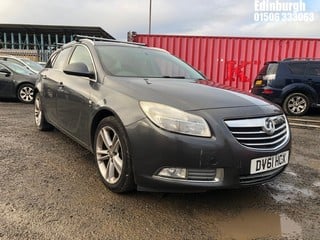 Location: Edinburgh - 2011 VAUXHALL INSIGNIA SRI 158 CDTI Estate REG: DV61HCX, Keys: No, MOT Expiry date: 10/10/2024, 1956 Diesel, 6 Speed Manual Diesel, Former Keepers: 4