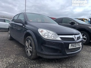 Location: Edinburgh - 2010 VAUXHALL ASTRA CLUB 5 Door Hatchback REG: PK10FVL, Keys: No, MOT Expiry date: 28/03/2025, 1598 Petrol, 5 Speed Manual Petrol, Former Keepers: 7