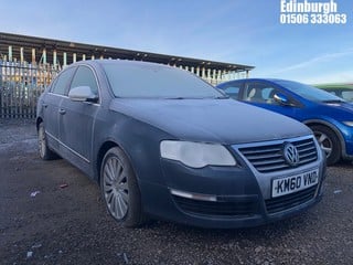 Location: Edinburgh - 2010 VOLKSWAGEN PASSAT HIGHLINE+ TDI 170 4 Door Saloon REG: KM60VND, Keys: No, MOT Expiry date: 07/12/2024, 1968 Diesel, 6 Speed Manual Diesel, Former Keepers: 6