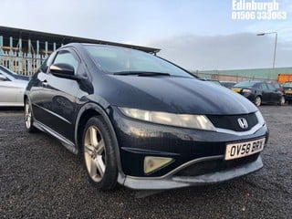 Location: Edinburgh - 2008 HONDA CIVIC TYPE-S GT 3 Door Hatchback REG: OV58BRX, Keys: No, MOT Expiry date: 24/05/2025, 1799 Petrol, 6 Speed Manual Petrol, Former Keepers: 8