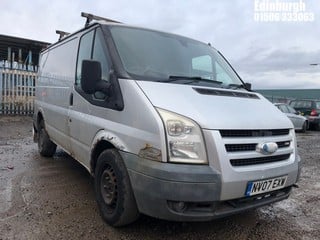 Location: Edinburgh - 2007 FORD TRANSIT 110 T260S FWD Panel Van REG: NV07EXW, Keys: No, MOT Expiry date: 23/05/2024, 2198 Diesel, 5 Speed Manual Diesel, Former Keepers: 4