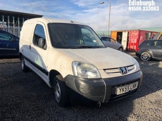 NOTE: ATF Registered Buyers ONLY - Location: Edinburgh - 2005 PEUGEOT PARTNER 600 L D Car Derived Van REG: YK55LNN, Keys: No, 1868 Diesel, 5 Speed Manual Diesel, Former Keepers: 12