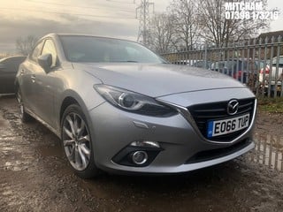 Location: MITCHAM - 2016 MAZDA 3 SPORT NAV 	 5 DOOR HATCHBACK REG: EO66TUP, 1998cc PETROL, 6 SPEED MANUAL PETROL, Former Keepers: 2, Keys: No, MOT: Expiry date09/10/2025