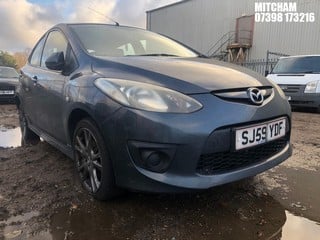 Location: MITCHAM - 2009 MAZDA 2 TAMURA 	 5 DOOR HATCHBACK REG: SJ59YDF, 1349cc PETROL, 5 SPEED MANUAL PETROL, Former Keepers: 2, Keys: No, MOT: Expiry date05/09/2025