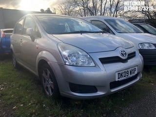 Location: MITCHAM - 2009 TOYOTA COROLLA VERSO VVT-I T2 MPV REG: DK09WXP, 1598 Petrol, 5 Speed Manual Petrol, Former Keepers: 5, Keys: No, MOT: Expiry date03/08/2025