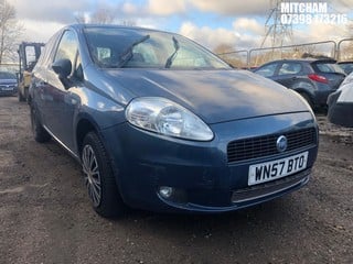 Location: MITCHAM - 2007 FIAT GRANDE PUNTO ACTIVE 65 	 5 DOOR HATCHBACK REG: WN57BTO, 1242cc PETROL, 5 SPEED MANUAL PETROL, Former Keepers: 10, Keys: No, MOT: Expiry date21/12/2024