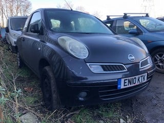 Location: Mitcham - 2010 NISSAN MICRA VISIA 3 Door Hatchback REG: EN10KTK, Keys: No, MOT Expiry date: 03/02/2025, 1240 Petrol, 5 Speed Manual Petrol, Former Keepers: 7