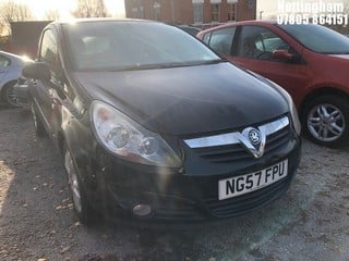 Location: Nottingham - 2008 VAUXHALL CORSA SXI A/C 3 Door Hatchback REG: NG57FPU, Keys: No, MOT Expiry date: 24/09/2025, 1364 Petrol, 5 Speed Manual Petrol, Former Keepers: 6