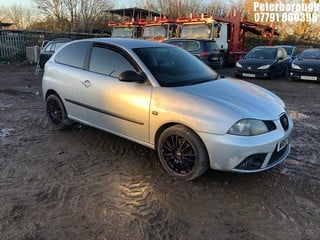 Location: Peterborough - 2008 SEAT IBIZA FORMULA SPORT 100 3 Door Hatchback REG: WR57WXY, Keys: No, MOT Expiry date: 28/09/2023, 1390 Petrol, 5 Speed Manual Petrol, Former Keepers: 8