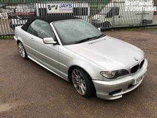 Location: BRENTWOOD - 2006 BMW  318CI M SPORT CONVERTIBLE REG: YC06YNU, 1995cc PETROL, 5 SPEED MANUAL PETROL, Former Keepers: 8, Keys: No, MOT: Expiry date02/09/2025