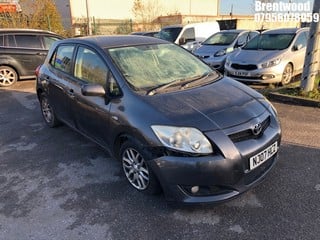 Location: Brentwood - 2007 TOYOTA AURIS TR VVT-I 5 Door Hatchback REG: NJ07HLZ, Keys: No, MOT Expiry date: 08/12/2024, 1598 Petrol, 5 Speed Manual Petrol, Former Keepers: 9