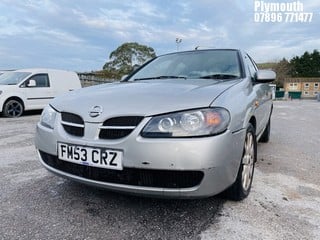 Location: Plymouth - 2004 NISSAN ALMERA SE 5 Door Hatchback REG: FM53CRZ, Keys: No, MOT Expiry date: 02/03/2025, 1497 Petrol, 5 Speed Manual Petrol, Former Keepers: 4