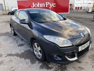 Location: South Wales - 2011 RENAULT MEGANE DYNAMIQUE TOMTOM V Coupe REG: CF11CUX, Keys: No, MOT Expiry date: 08/10/2024, 1598 Petrol, 6 Speed Manual Petrol, Former Keepers: 9