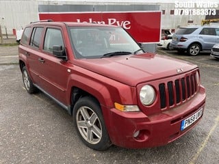 Location: South Wales - 2008 JEEP PATRIOT LIMITED CRD 5 Door Hatchback REG: PN58UWD, Keys: No, MOT Expiry date: 28/08/2024, 1968 Diesel, 6 Speed Manual Diesel, Former Keepers: 3