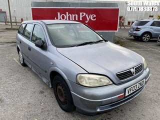 Location: South Wales - 2003 VAUXHALL ASTRA ENVOY DTI Estate REG: VF03ZND, Keys: No, MOT Expiry date: 12/04/2025, 1686 Diesel, 5 Speed Manual Diesel, Former Keepers: 5