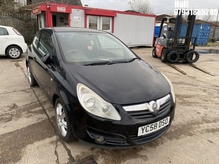 Location: Hull - 2008 VAUXHALL CORSA LIFE 3 Door Hatchback REG: YC58DSO, Keys: No, MOT Expiry date: 24/08/2023, 998 Petrol, 5 Speed Manual Petrol, Former Keepers: 9