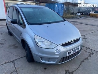 Location: Hull - 2008 FORD S-MAX ZETEC TDCI 6G MPV REG: MM08PTY, Keys: No, MOT Expiry date: 25/09/2024, 1753 Diesel, 6 Speed Manual Diesel, Former Keepers: 6