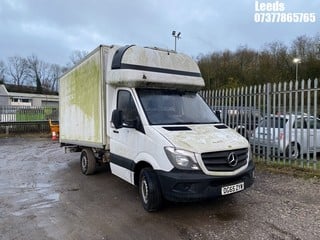 Location: Leeds - 2015 MERCEDES-BENZ SPRINTER 313 CDI Insulated/Refrigerated Van REG: DG65ZYW, Keys: No, MOT Expiry date: 11-10-2024, 2143 Diesel, 6 Speed Manual Diesel, Former Keepers: 2