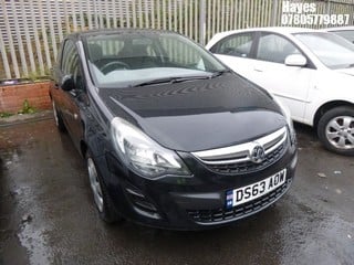 Location:  Hayes - 2013 VAUXHALL CORSA EXCLUSIV AC 3 Door Hatchback REG: DS63AOW, Keys: No, MOT Expiry date: 31/05/2025, 1229 Petrol, 5 Speed Manual Petrol, Former Keepers: 4