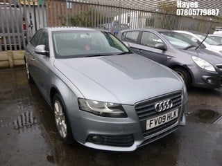 Location:  Hayes - 2009 AUDI A4 SE TDI CVT 4 Door Saloon REG: FV09HLK, Keys: No, MOT Expiry date: 18/11/2024, 1968 Diesel, Variable 1 Speed Auto Diesel, Former Keepers: 6