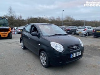 Location: Manchester - 2009 KIA PICANTO CHILL 5 Door Hatchback REG: GF09RNV, 1086 Petrol, 5 Speed Manual Petrol, Former Keepers: 3, Keys: No, MOT Expiry date: 17/10/2024