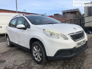 Location: Nottingham - 2013  PEUGEOT  2008 ACCESS PLUS 	 5 Door Hatchback 	 REG: PK63ZMO, 1199cc Petrol , 5 Speed Manual Petrol 	, Former Keepers: 5, Keys: Yes, MOT Expiry date: 02/12/2025