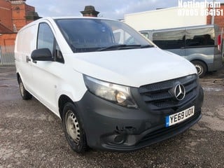 Location: Nottingham - 2019 MERCEDES-BENZ VITO 114 BLUETEC PANEL VAN REG: YE69UOX, 2143cc DIESEL, 6 SPEED MANUAL DIESEL, Former Keepers: 0, Keys: Yes, MOT Expiry date: 15/07/2025